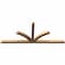 Ekena Millwork Richland Timber Gable Bracket, Western Red Cedar, 96"W x 40"H x 3 1/2"D x 3 1/2"F, 10/12 Pitch GBW096X40X0404RIC00SWR - alternate 5